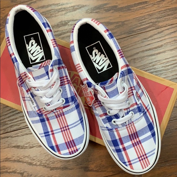 Vans Shoes - VANS ERA PLAID WHITE/TRUE WHITE wmns